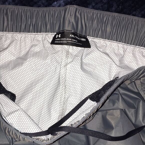 Gray UA ACE Waterproof Nylon Coated Pullover Bag Golf Rain Pants Trousers XXL - Picture 6 of 9